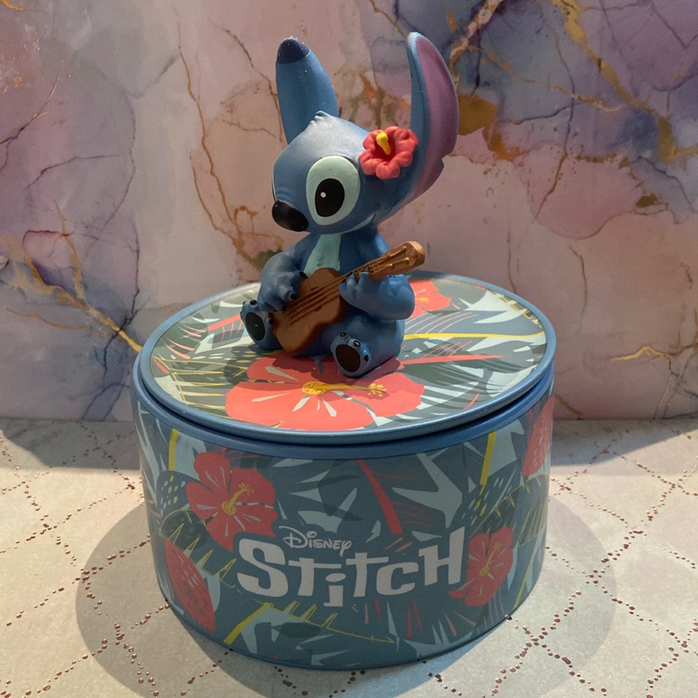RARE Stitch jewelry holder with jar (big size)